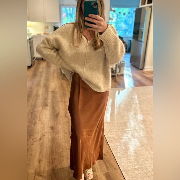 Hyfve Satin Chocolate Midi - Picture 2 of 2